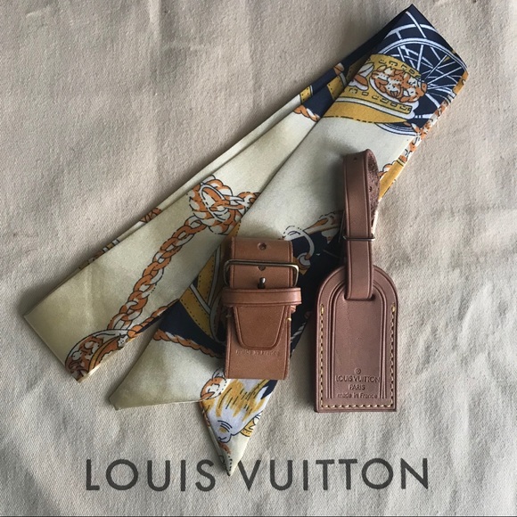 Louis Vuitton Accessories - ❤️ Mini Louis Vuitton Luggage Tag gen Twilly set
